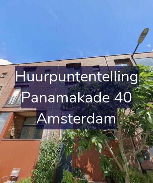 Foto gevel Huurpuntentelling voor Panamakade 40, Amsterdam