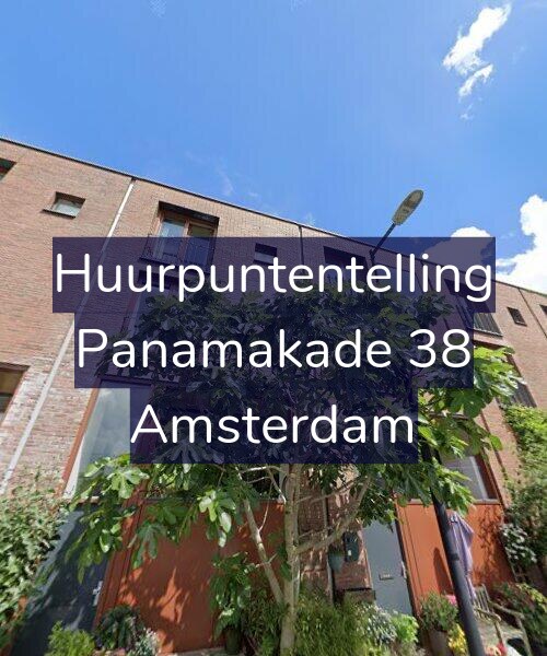 Foto gevel Huurpuntentelling voor Panamakade 38, Amsterdam