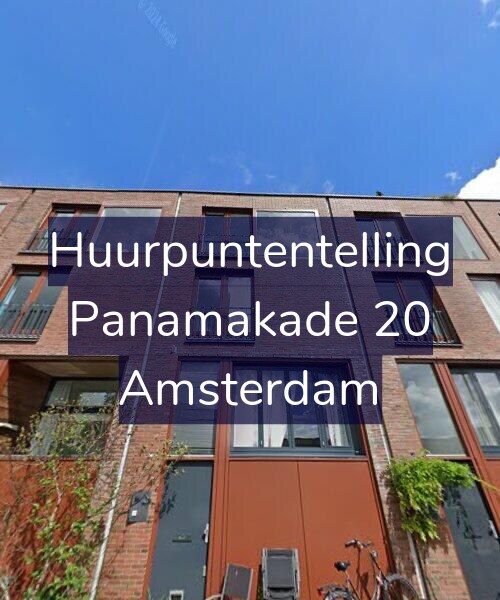 Foto gevel Huurpuntentelling voor Panamakade 20, Amsterdam