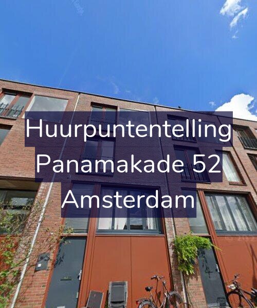Foto gevel Huurpuntentelling voor Panamakade 52, Amsterdam