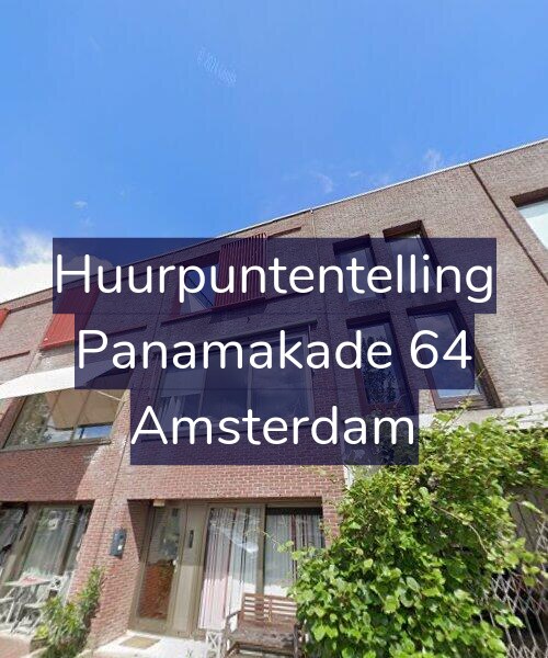 Foto gevel Huurpuntentelling voor Panamakade 64, Amsterdam