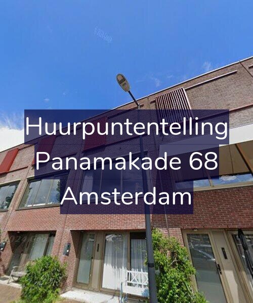Foto gevel Huurpuntentelling voor Panamakade 68, Amsterdam