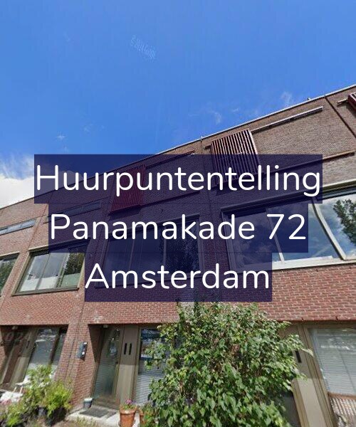 Foto gevel Huurpuntentelling voor Panamakade 72, Amsterdam