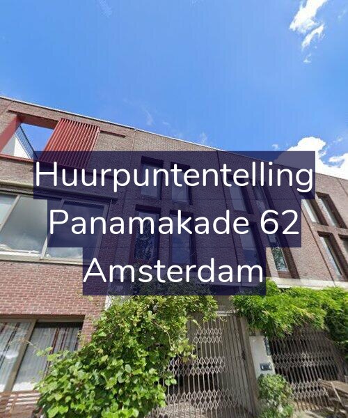 Foto gevel Huurpuntentelling voor Panamakade 62, Amsterdam