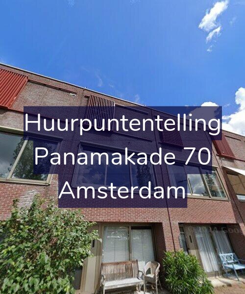 Foto gevel Huurpuntentelling voor Panamakade 70, Amsterdam