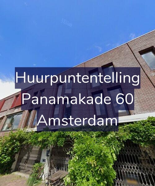 Foto gevel Huurpuntentelling voor Panamakade 60, Amsterdam
