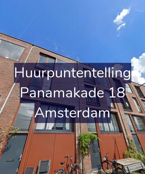 Foto gevel Huurpuntentelling voor Panamakade 18, Amsterdam