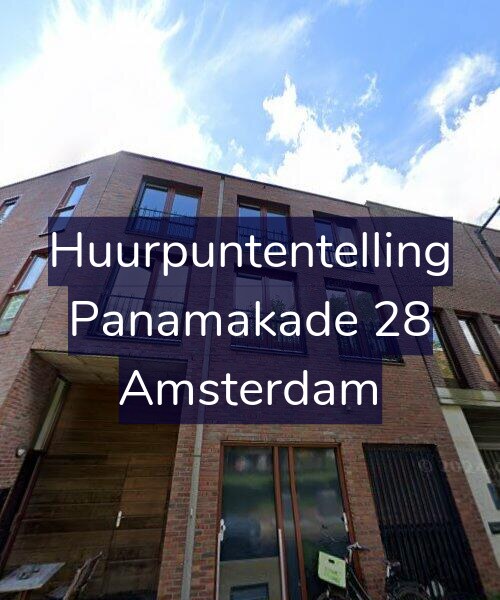 Foto gevel Huurpuntentelling voor Panamakade 28, Amsterdam