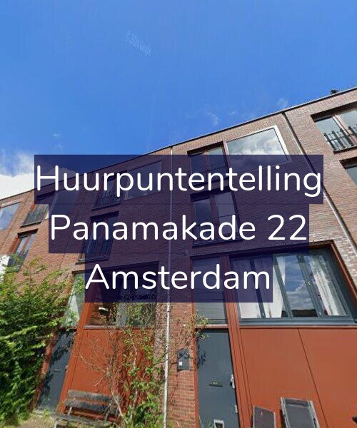 Foto gevel Huurpuntentelling voor Panamakade 22, Amsterdam