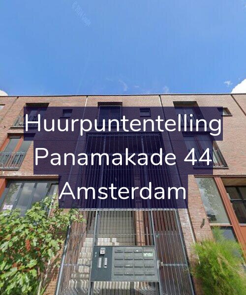 Foto gevel Huurpuntentelling voor Panamakade 44, Amsterdam