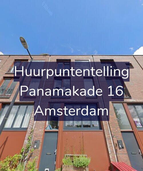 Foto gevel Huurpuntentelling voor Panamakade 16, Amsterdam
