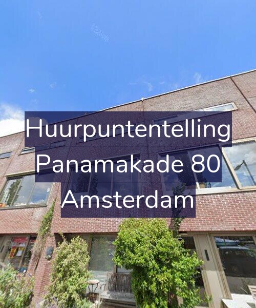 Foto gevel Huurpuntentelling voor Panamakade 80, Amsterdam