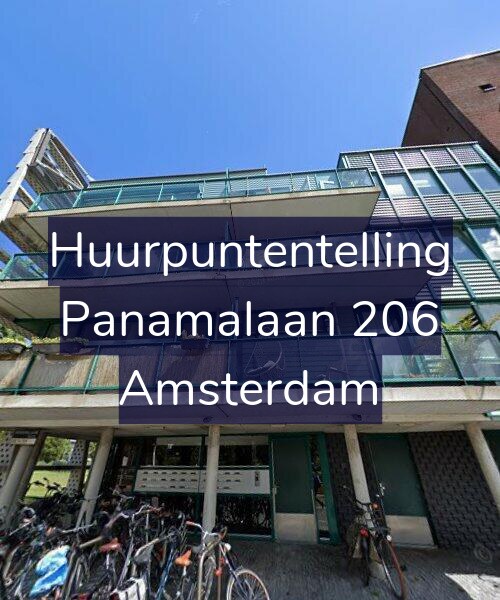 Foto gevel Huurpuntentelling voor Panamalaan 206, Amsterdam
