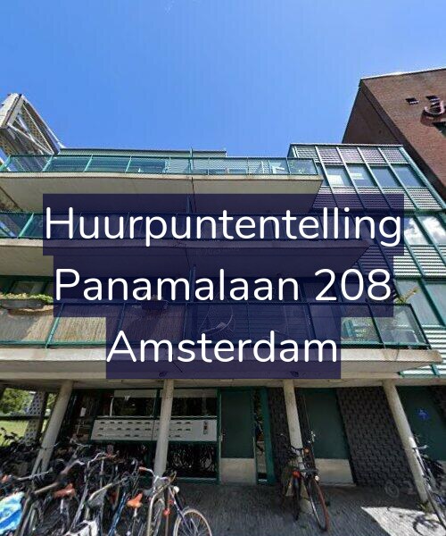 Foto gevel Huurpuntentelling voor Panamalaan 208, Amsterdam