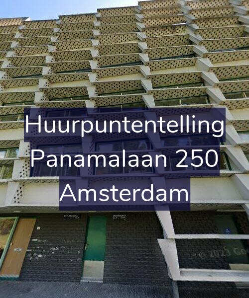 Foto gevel Huurpuntentelling voor Panamalaan 250, Amsterdam