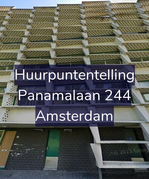 Foto gevel Huurpuntentelling voor Panamalaan 244, Amsterdam