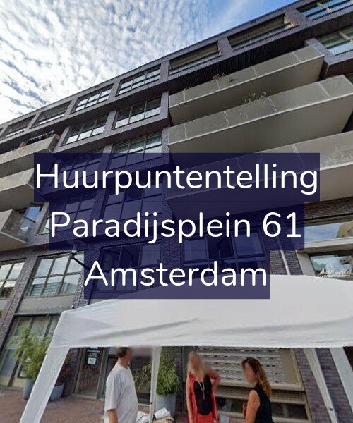 Foto gevel Huurpuntentelling voor Paradijsplein 61, Amsterdam