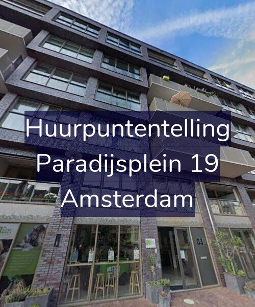 Foto gevel Huurpuntentelling voor Paradijsplein 19, Amsterdam