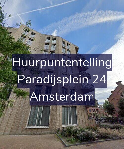 Foto gevel Huurpuntentelling voor Paradijsplein 24, Amsterdam