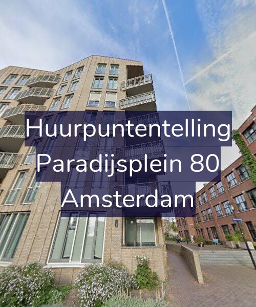 Foto gevel Huurpuntentelling voor Paradijsplein 80, Amsterdam