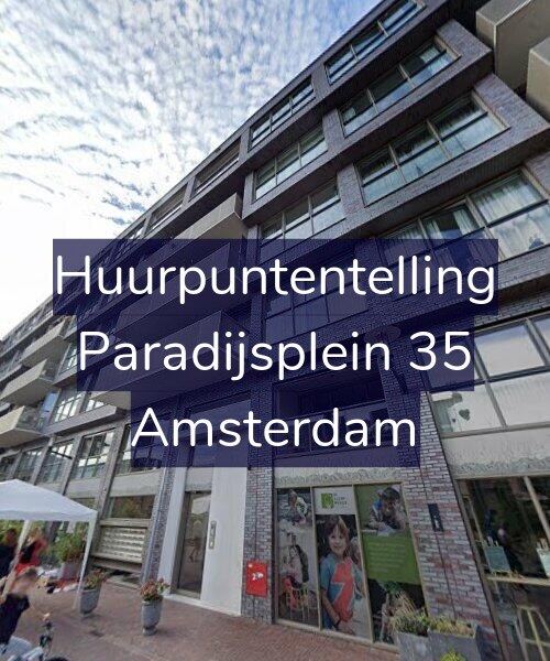 Foto gevel Huurpuntentelling voor Paradijsplein 35, Amsterdam