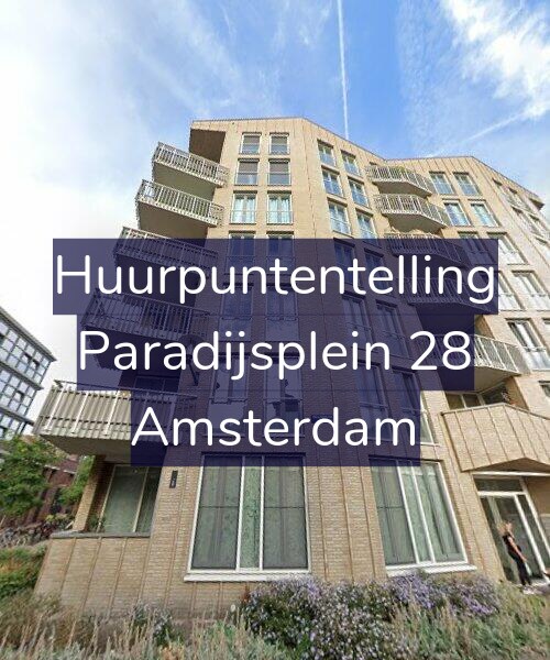 Foto gevel Huurpuntentelling voor Paradijsplein 28, Amsterdam