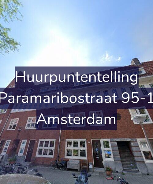 Foto gevel Huurpuntentelling voor Paramaribostraat 95-1, Amsterdam