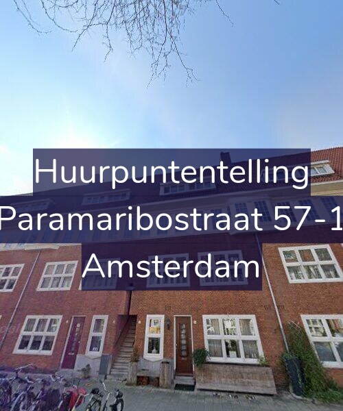Foto gevel Huurpuntentelling voor Paramaribostraat 57-1, Amsterdam