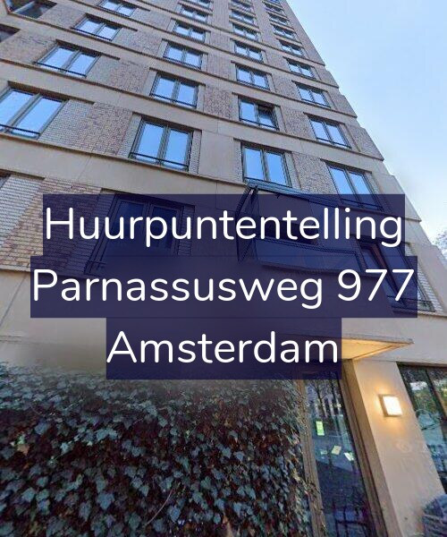 Foto gevel Huurpuntentelling voor Parnassusweg 977, Amsterdam