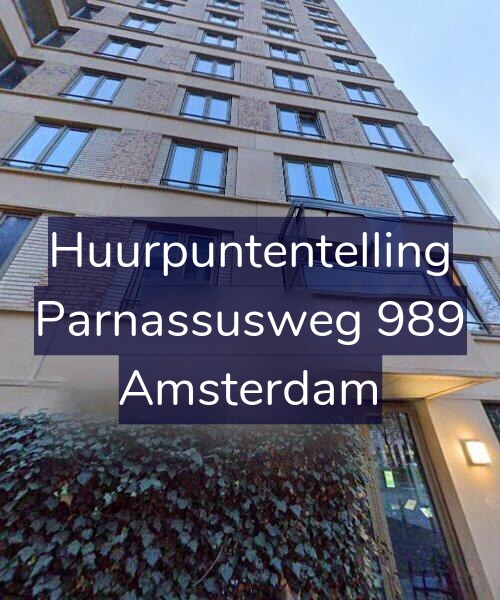 Foto gevel Huurpuntentelling voor Parnassusweg 989, Amsterdam