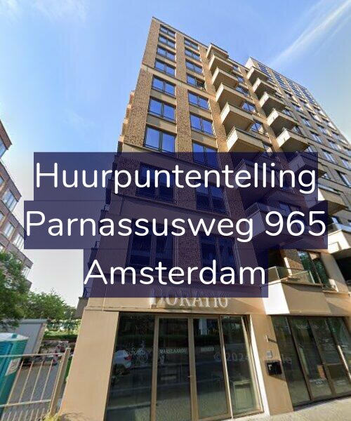 Foto gevel Huurpuntentelling voor Parnassusweg 965, Amsterdam