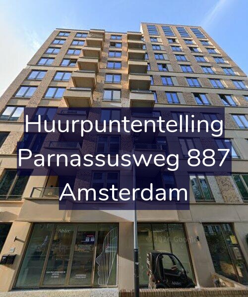 Foto gevel Huurpuntentelling voor Parnassusweg 887, Amsterdam
