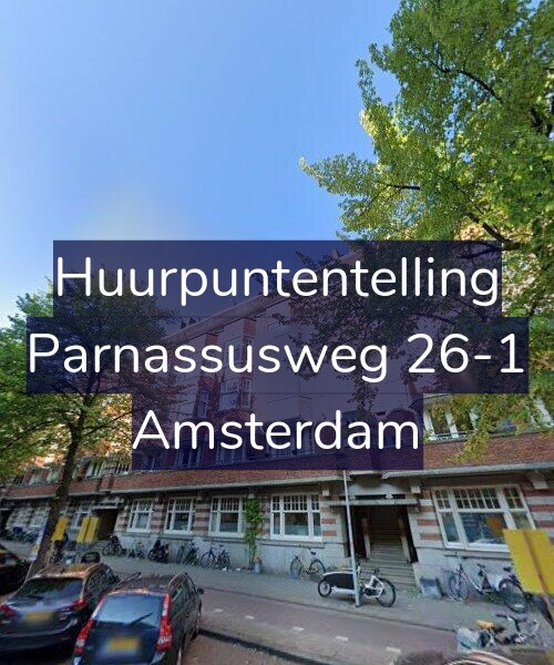 Foto gevel Huurpuntentelling voor Parnassusweg 26-1, Amsterdam