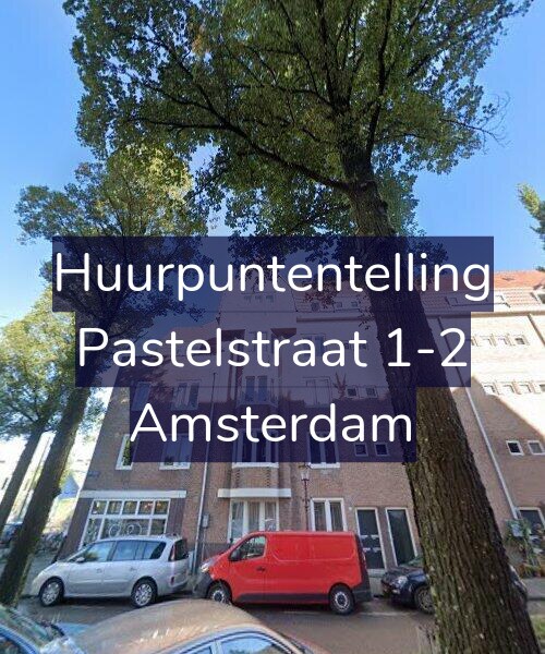 Foto gevel Huurpuntentelling voor Pastelstraat 1-2, Amsterdam