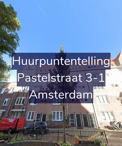 Foto gevel Huurpuntentelling voor Pastelstraat 3-1, Amsterdam