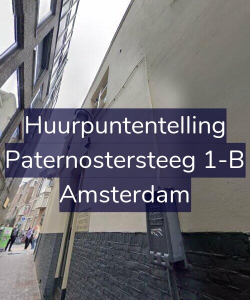 Foto gevel Huurpuntentelling voor Paternostersteeg 1-B, Amsterdam