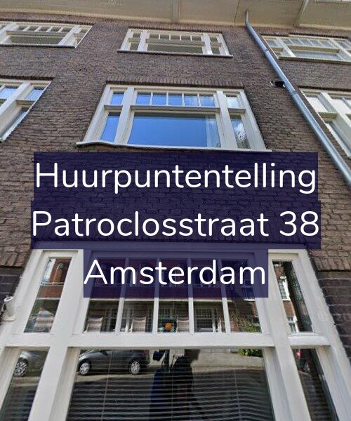 Foto gevel Huurpuntentelling voor Patroclosstraat 38, Amsterdam