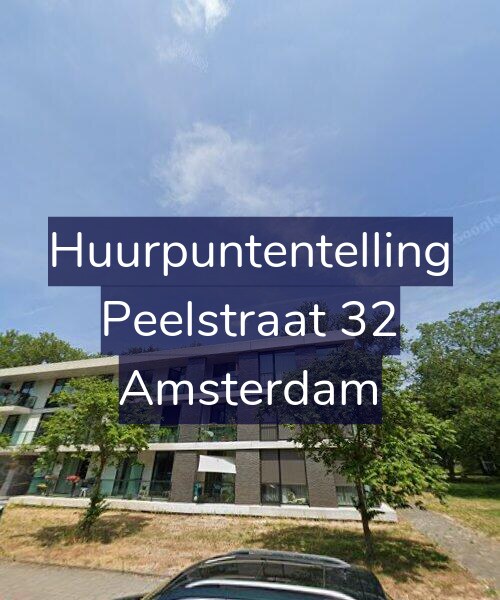Foto gevel Huurpuntentelling voor Peelstraat 32, Amsterdam