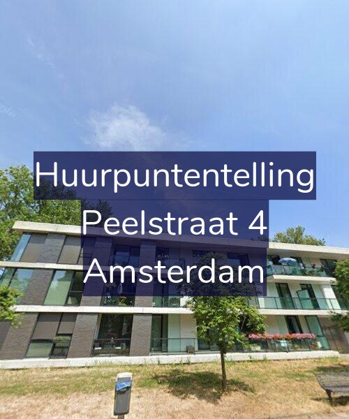 Foto gevel Huurpuntentelling voor Peelstraat 4, Amsterdam