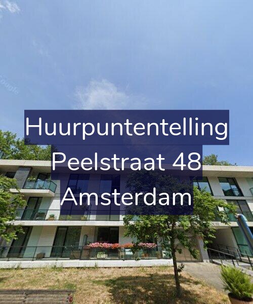 Foto gevel Huurpuntentelling voor Peelstraat 48, Amsterdam