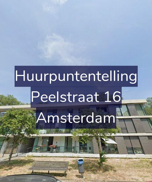 Foto gevel Huurpuntentelling voor Peelstraat 16, Amsterdam