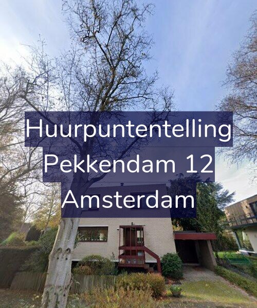 Foto gevel Huurpuntentelling voor Pekkendam 12, Amsterdam