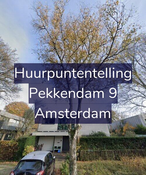 Foto gevel Huurpuntentelling voor Pekkendam 9, Amsterdam