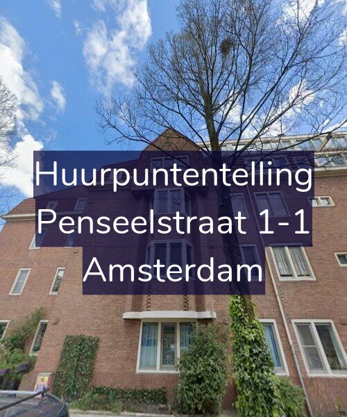 Foto gevel Huurpuntentelling voor Penseelstraat 1-1, Amsterdam