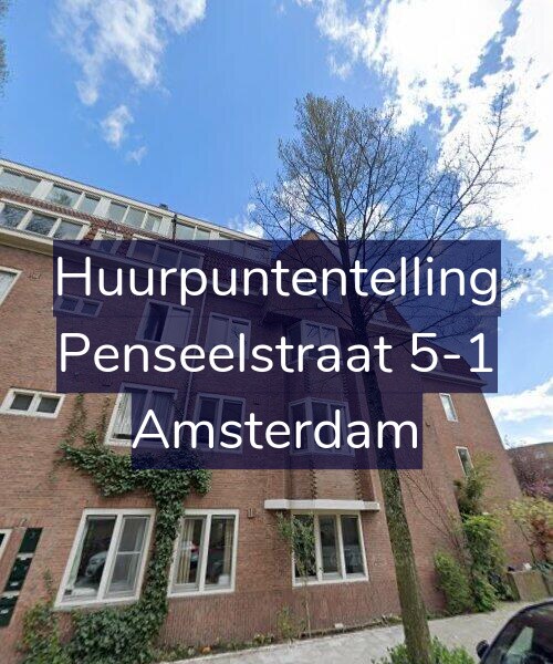 Foto gevel Huurpuntentelling voor Penseelstraat 5-1, Amsterdam