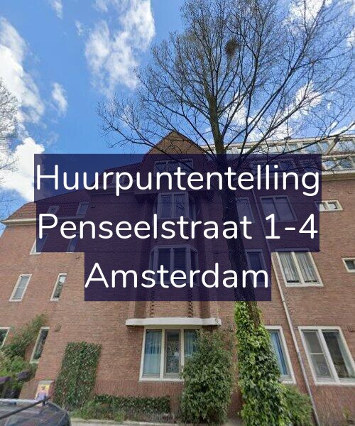 Foto gevel Huurpuntentelling voor Penseelstraat 1-4, Amsterdam