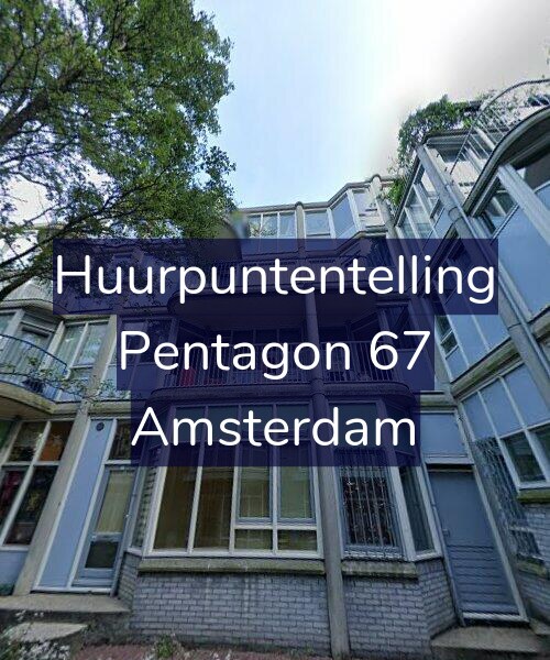 Foto gevel Huurpuntentelling voor Pentagon 67, Amsterdam
