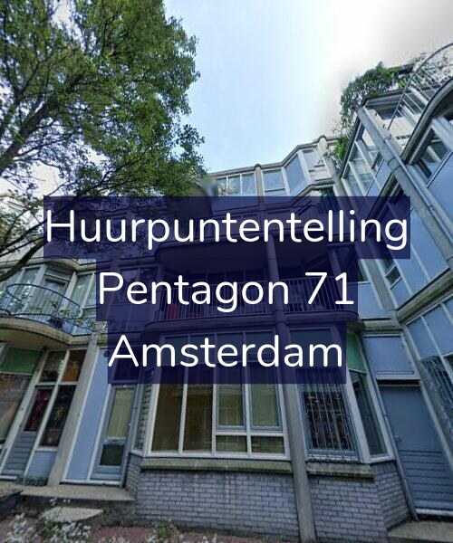 Foto gevel Huurpuntentelling voor Pentagon 71, Amsterdam