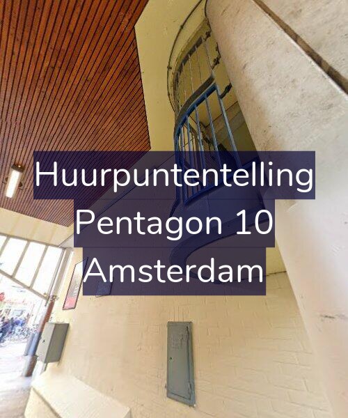 Foto gevel Huurpuntentelling voor Pentagon 10, Amsterdam