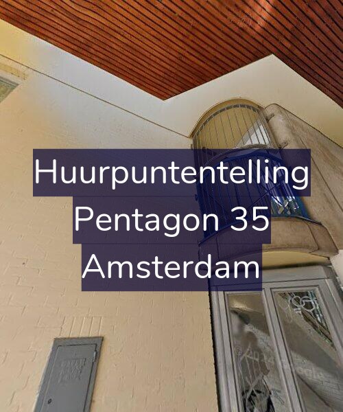 Foto gevel Huurpuntentelling voor Pentagon 35, Amsterdam
